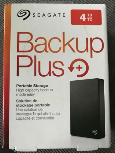 Лот: 9876338. Фото: 1. Seagate Backup plus 4tb 4 tb внешний... Внешние жесткие диски