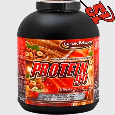 Лот: 7108584. Фото: 1. Protein 90 (2350g) IronMaxx (спортивное... Спортивное питание, витамины