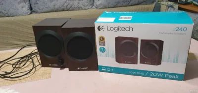 Лот: 17950203. Фото: 1. Колонки 2.0 Logitech Z240. Активные акустические системы
