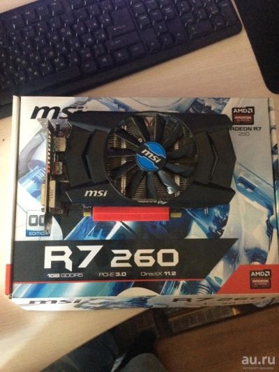 Лот: 9580883. Фото: 1. Видеокарта Radeon R7 260 1GB. Видеокарты