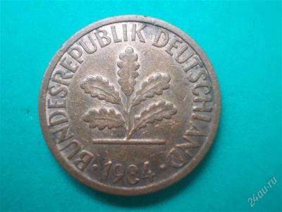 Лот: 2689964. Фото: 1. Германия 1 пфенинг 1984 год. Германия и Австрия