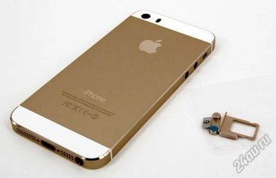 Лот: 5619081. Фото: 1. Корпус iPhone 5S белый золотой... Корпуса, клавиатуры, кнопки