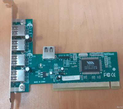 Лот: 16399689. Фото: 1. Контроллер PCI VIA VT6212 (4+1... Платы расширения, контроллеры, доп. порты