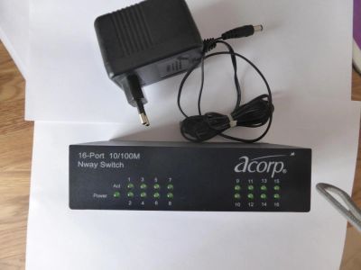 Лот: 5084477. Фото: 1. Коммутатор Acorp HU16D Switch... Коммутаторы