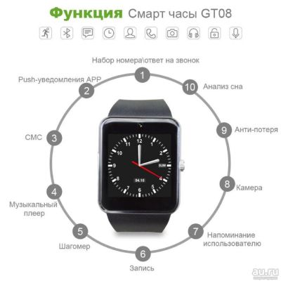 Лот: 8589813. Фото: 1. смарт часы gt08. Смарт-часы, фитнес-браслеты, аксессуары