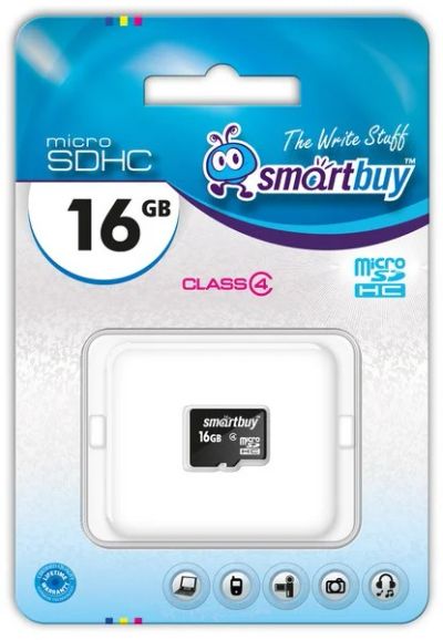 Лот: 4754442. Фото: 1. 16GB Карта памяти MicroSDHC Smart... Карты памяти