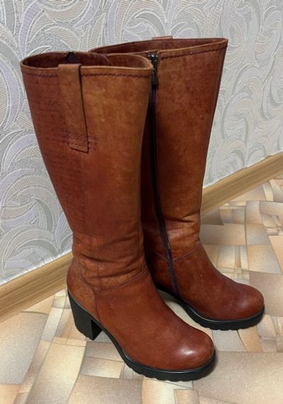 Лот: 25855802. Фото: 1. Сапоги женские натуральная кожа. Сапоги