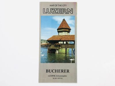 Лот: 23281102. Фото: 1. Map of the City Luzern (Карта... Карты и путеводители