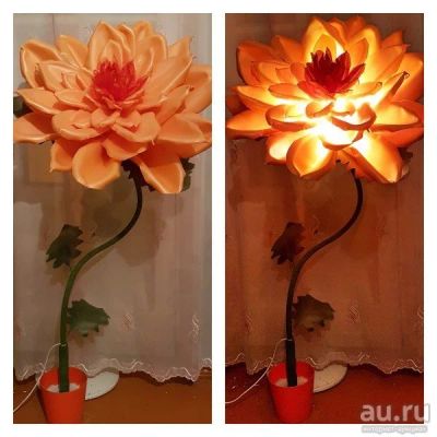 Лот: 13002562. Фото: 1. Огромный Светильник Георгин. Торшер... Другое освещение