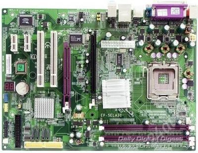 Лот: 491189. Фото: 1. MB socket 775 EP-5ela3i + P4 2... Материнские платы