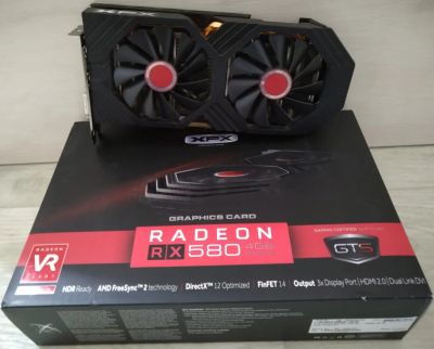 Лот: 17794236. Фото: 1. Видеокарта XFX RX 580 4Gb. Видеокарты