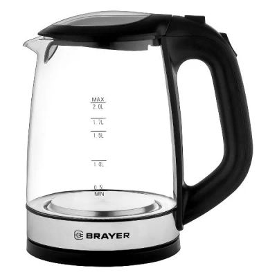 Лот: 24468618. Фото: 1. Электрический чайник Brayer BR1040BK. Чайники, кофемашины, кулеры