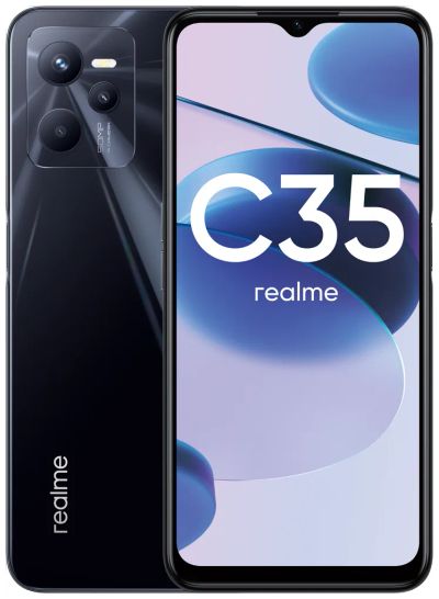 Лот: 19526516. Фото: 1. Смартфон Realme C35 4/64GB Black. Смартфоны