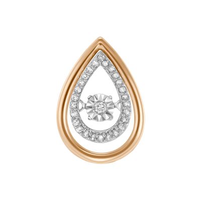 Лот: 24686607. Фото: 1. Подвеска с бриллиантами. Кулоны, подвески
