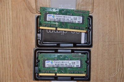 Лот: 3021796. Фото: 1. SO-DIMM DDR-III 2х2048Mb Samsung... Оперативная память