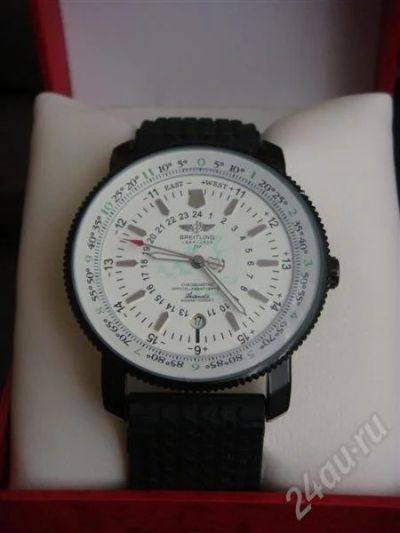 Лот: 329329. Фото: 1. Часы BREITLING на резиновом ремешке... Красноярск