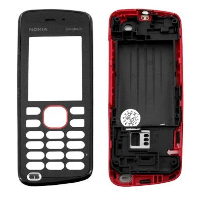 Лот: 25352751. Фото: 1. Корпус для Nokia 208 Красный. Корпуса, клавиатуры, кнопки