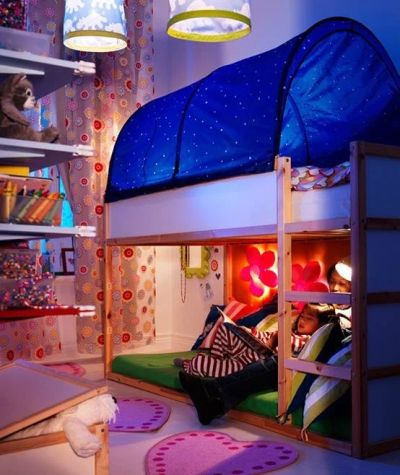 Лот: 9150077. Фото: 1. Полог детский, синий, Ikea. Швеция... Детские кровати и кроватки