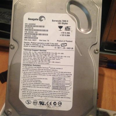 Лот: 3604092. Фото: 1. ST3120814A IDE 120Gb HDD pn 9BD03C... Жёсткие диски (HDD)