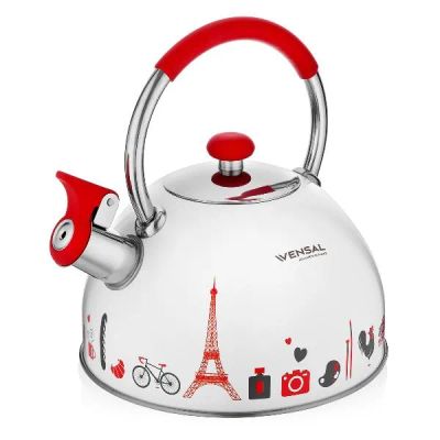 Лот: 24548716. Фото: 1. Чайник со свистком VENSAL Paris... Чайники, заварники, турки