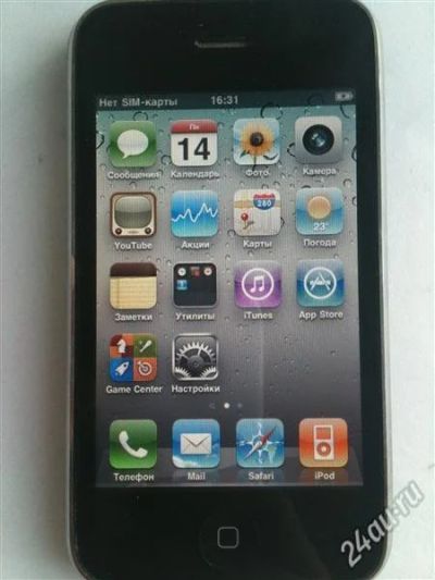 Лот: 1438614. Фото: 1. IPHONE 3GS 16gb black. Смартфоны