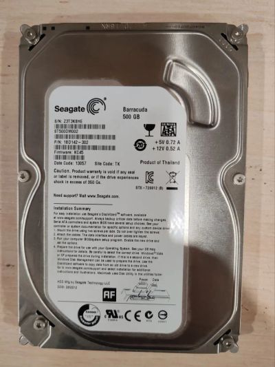 Лот: 25548113. Фото: 1. Жесткий диск HDD Seagate 500gb... Жёсткие диски (HDD)