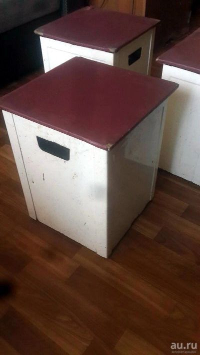 Лот: 13493432. Фото: 1. Ящик-табурет металлический 3шт... Металлическая мебель