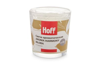 Лот: 23680000. Фото: 1. Свеча в стакане HOFF Aroma Harmony. Свечи