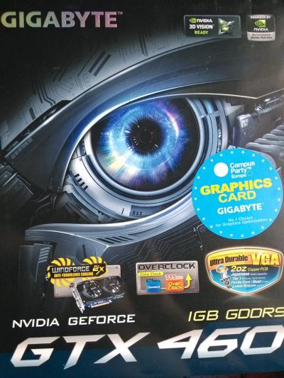 Лот: 3844955. Фото: 1. Gigabyte GTX 460OC 1Gb 256bit... Видеокарты