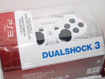 Лот: 1404870. Фото: 1. PS3 DUALSHOCK3 WHITE ORIGINAL. Аксессуары, геймпады