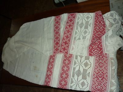 Лот: 14759776. Фото: 1. рушник старинный 1 ручная вышивка. Одежда, текстиль