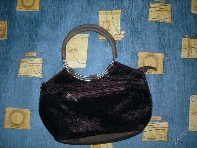 Лот: 1202442. Фото: 1. сумка бордовая искусственный мех. Сумки