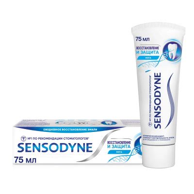 Лот: 22200130. Фото: 1. Sensodyne Зубная паста Восстановление... Лекарства