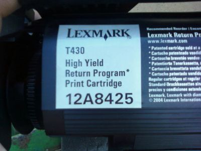 Лот: 3112885. Фото: 1. картридж lexmark 12A8425 T-430. Картриджи, расходные материалы