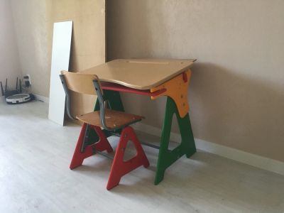 Лот: 23302809. Фото: 1. Стол и стул детский бу. Столики, стулья, парты