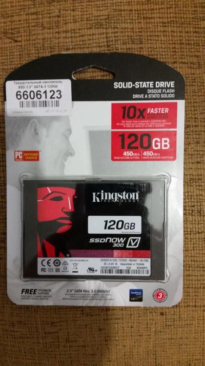Лот: 7015477. Фото: 1. Новый SSD диск Kingston 120Gb... SSD-накопители