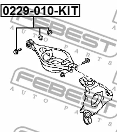 Лот: 18589216. Фото: 1. Болт с эксцентриком 0229-010-KIT... Ходовая, подвеска, рулевое управление