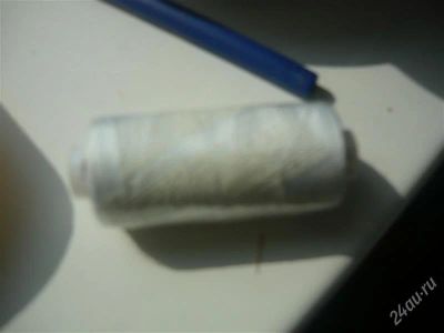 Лот: 1132020. Фото: 1. Нитки белые идеал. Ткани, нитки, пряжа