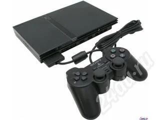 Лот: 489835. Фото: 1. Play Station 2 + диски.чипована... Игровые приставки, консоли