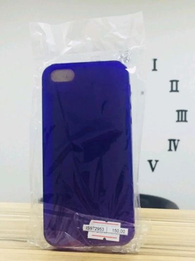 Лот: 11724709. Фото: 1. Силикон iPhone 5 Pudding фиолетовый. Чехлы, бамперы