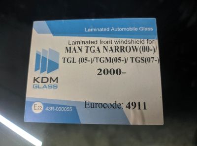 Лот: 25092989. Фото: 1. Стекло лобовое Man TGA Narrow... Кузов