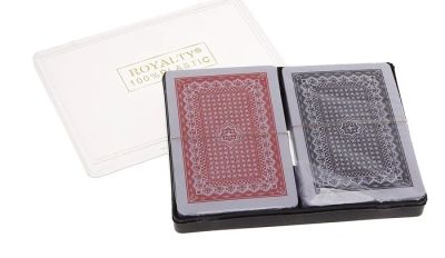 Лот: 3139797. Фото: 1. набор пластиковых карт (2 колоды... Сувенирные мелочи