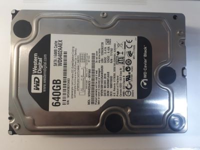 Лот: 14847961. Фото: 1. Жесткий диск HDD WD 640gB Black... Жёсткие диски (HDD)