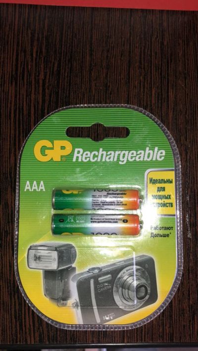 Лот: 15265884. Фото: 1. Аккумулятор GP NiMH 1000mAh (2шт... Батарейки, аккумуляторы, элементы питания
