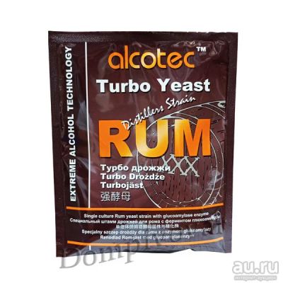 Лот: 18211062. Фото: 1. Дрожжи Alcotec Rum turbo, 73 г. Ингредиенты для приготовления напитков