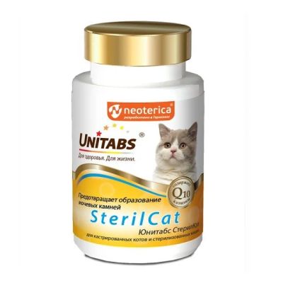 Лот: 11811463. Фото: 1. Витамины Unitabs (Юнитабс) SterilCat... Косметика для животных