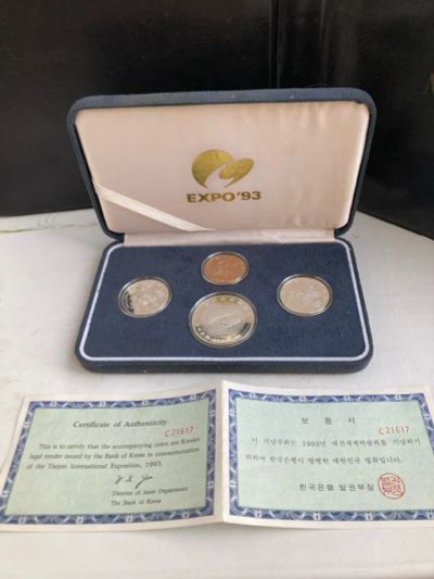 Лот: 25350631. Фото: 1. Набор монет Южная Корея Экспо-93... Наборы монет