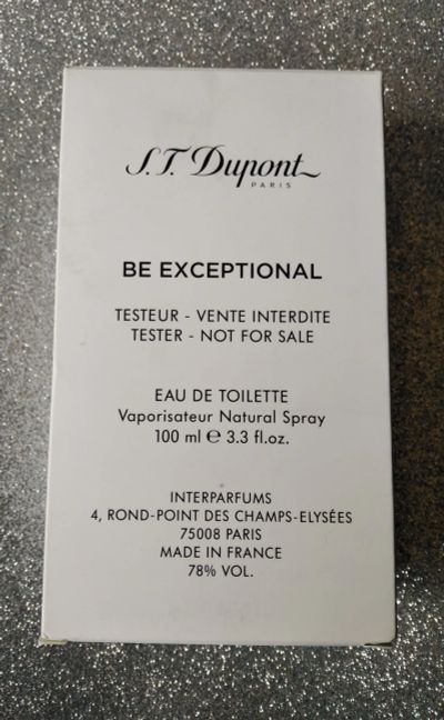 Лот: 18668763. Фото: 1. Туалетная вода S.T.Dupont Be Exceptional... Мужская парфюмерия