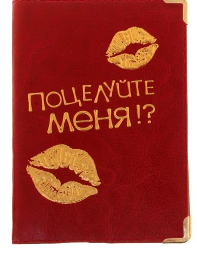 Лот: 3833439. Фото: 1. Обложка для автодокументов "Поцелуйте... Обложки для документов