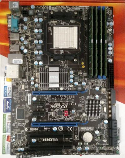 Лот: 10644914. Фото: 1. MSI 790XT-G45. Материнские платы
